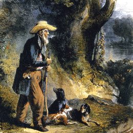 卡尔博德默(Karl Bodmer)高清作品:The Great Traveller Charles Alexandre Lesueur in the Forest
