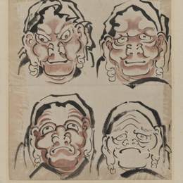 《四面素描》葛饰北斋(Katsushika Hokusai)高清作品欣赏