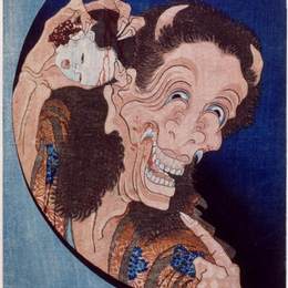 《笑魔》葛饰北斋(Katsushika Hokusai)高清作品欣赏