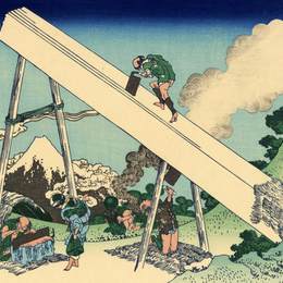 《托托山的富士山》葛饰北斋(Katsushika Hokusai)高清作品欣赏