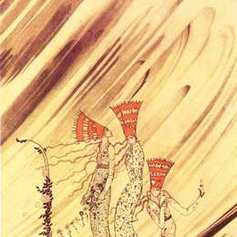 《雪堆把他们带走了。》凯·尼尔森(Kay Nielsen)高清作品欣赏