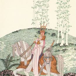 《他也看到了水中的影像》凯·尼尔森(Kay Nielsen)高清作品欣赏