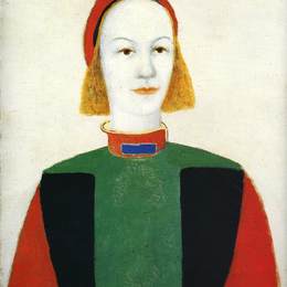 《女孩》卡西米尔·马列维奇(Kazimir Malevich)高清作品欣赏