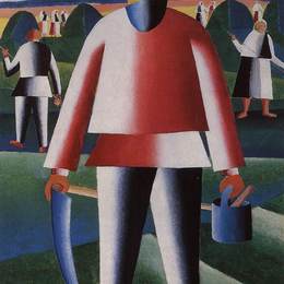 《干草生产》卡西米尔·马列维奇(Kazimir Malevich)高清作品欣赏