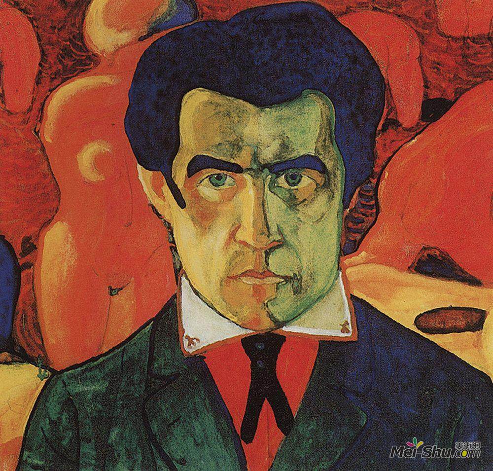 《自画像》卡西米尔·马列维奇(kazimir malevich)高清作品欣赏