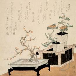 《插花》溪斋英泉(Keisai Eisen)高清作品欣赏