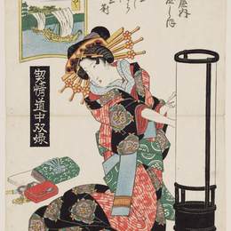 溪斋英泉(Keisai Eisen)高清作品:Miya: Yashio of the &amp;amp?giya