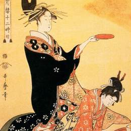 《野猪的时刻》喜多川歌麿(Kitagawa Utamaro)高清作品欣赏