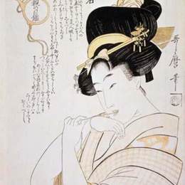 《我的誓言》喜多川歌麿(Kitagawa Utamaro)高清作品欣赏