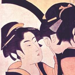 《厕所美》喜多川歌麿(Kitagawa Utamaro)高清作品欣赏