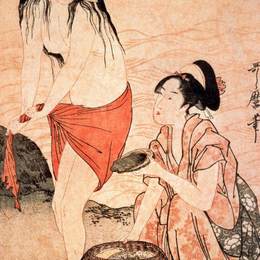 《女孩珍珠潜水员》喜多川歌麿(Kitagawa Utamaro)高清作品欣赏