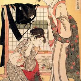 《上流社会》喜多川歌麿(Kitagawa Utamaro)高清作品欣赏