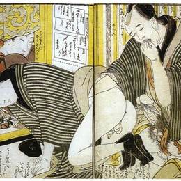 《嫖客润滑》喜多川歌麿(Kitagawa Utamaro)高清作品欣赏