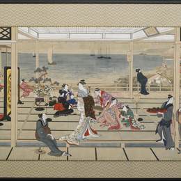 《萨多米的月光狂欢》喜多川歌麿(Kitagawa Utamaro)高清作品欣赏