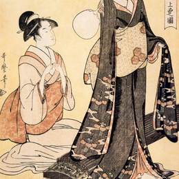 喜多川歌麿(Kitagawa Utamaro)高清作品:The yoshiwara sparrow