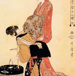 《狗的时间》喜多川歌麿(Kitagawa Utamaro)高清作品欣赏