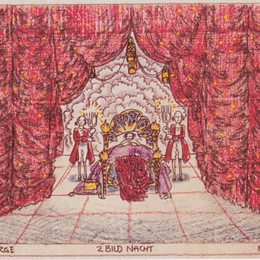 《“山上吉普车”的舞台设计》科罗曼·莫塞尔(Koloman Moser)高清作品欣赏