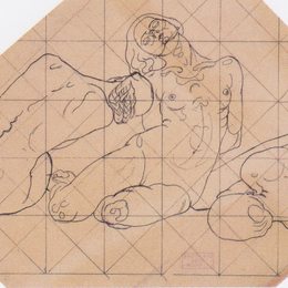 《三个蹲伏的女人》科罗曼·莫塞尔(Koloman Moser)高清作品欣赏