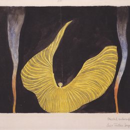 科罗曼·莫塞尔(Koloman Moser)高清作品:Serpentine dancer. Poster design for Lois Fuller.