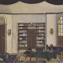 科罗曼·莫塞尔(Koloman Moser)高清作品:Stage design for The Phantom of Hermann Ba