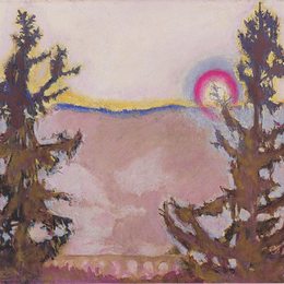 《塞默灵景观》科罗曼·莫塞尔(Koloman Moser)高清作品欣赏