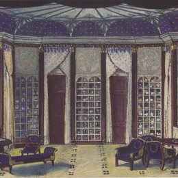 科罗曼·莫塞尔(Koloman Moser)高清作品:Stage design for The Phantom of Hermann Ba