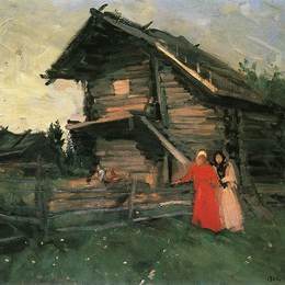 《谷仓》康斯坦丁·柯罗文(Konstantin Korovin)高清作品欣赏