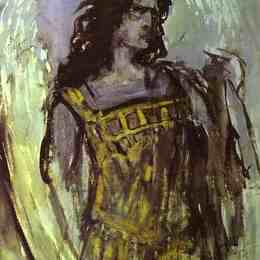 康斯坦丁·柯罗文(Konstantin Korovin)高清作品:Fedor Shalaypin as Demon in Rubinstein`s opera