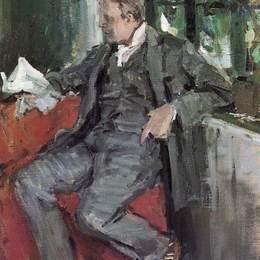 康斯坦丁·柯罗文(Konstantin Korovin)高清作品:Portrait of Feodor Chaliapin