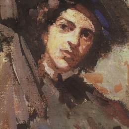 康斯坦丁·柯罗文(Konstantin Korovin)高清作品:Portrait of Nadezhda Komarovskaya