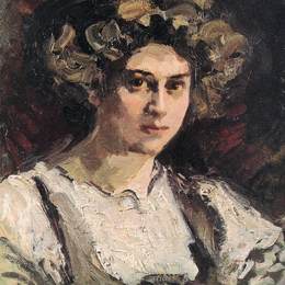 康斯坦丁·柯罗文(Konstantin Korovin)高清作品:Portrait of Nadezhda Komarovskaya