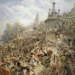 《Minin的呼吁》康斯坦丁·马科夫斯基(Konstantin Makovsky)高清作品欣赏