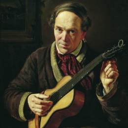 康斯坦丁·马科夫斯基(Konstantin Makovsky)高清作品:Portrait of E.Makovsky, Artists Father