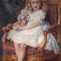 康斯坦丁·马科夫斯基(Konstantin Makovsky)高清作品:Portrait of Grand Princess Maria Nikolayevna