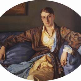 康斯坦丁·索莫夫(Konstantin Somov)高清作品:Portrait of M. Lukyanov