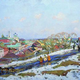 《在这个省。托尔佐克特维尔省》康斯坦丁·由安(Konstantin Yuon)高清作品欣赏