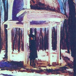 康斯坦丁·由安(Konstantin Yuon)高清作品:Lefortovsky Garden in Moscow