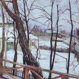 《波德莫科夫尼景观》康斯坦丁·由安(Konstantin Yuon)高清作品欣赏