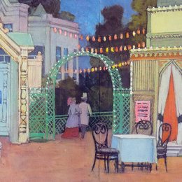 康斯坦丁·由安(Konstantin Yuon)高清作品:Sketch for the play by Ostrovsky Mad Money