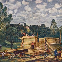 《住宅建筑》康斯坦丁·由安(Konstantin Yuon)高清作品欣赏