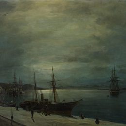 《月光港》康斯坦丁·沃拉纳基思(Konstantinos Volanakis)高清作品欣赏