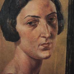 库兹马·彼得罗夫(Kuzma Petrov-Vodkin)高清作品:Portrait of M. Ehrenburg