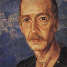 库兹马·彼得罗夫(Kuzma Petrov-Vodkin)高清作品:Portrait S.D. Mstislavsky