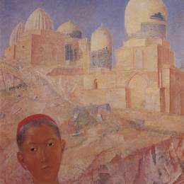 库兹马·彼得罗夫(Kuzma Petrov-Vodkin)高清作品:Shah-i-Zinda