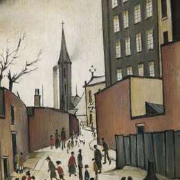 《阿尔比恩轧机》L·S·洛里(L. S. Lowry)高清作品欣赏