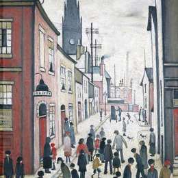《风琴磨床》L·S·洛里(L. S. Lowry)高清作品欣赏