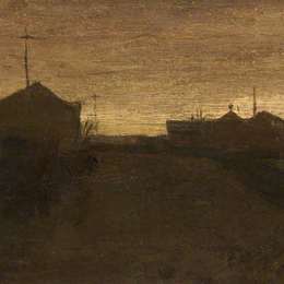 《阿登农场，斯文顿》L·S·洛里(L. S. Lowry)高清作品欣赏