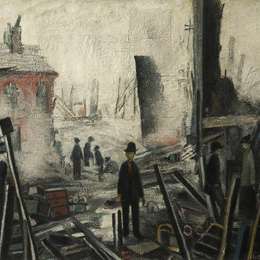 《闪动场地》L·S·洛里(L. S. Lowry)高清作品欣赏