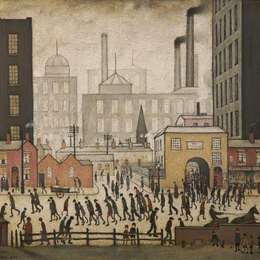 《来自磨坊》L·S·洛里(L. S. Lowry)高清作品欣赏