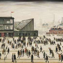《去参加比赛》L·S·洛里(L. S. Lowry)高清作品欣赏